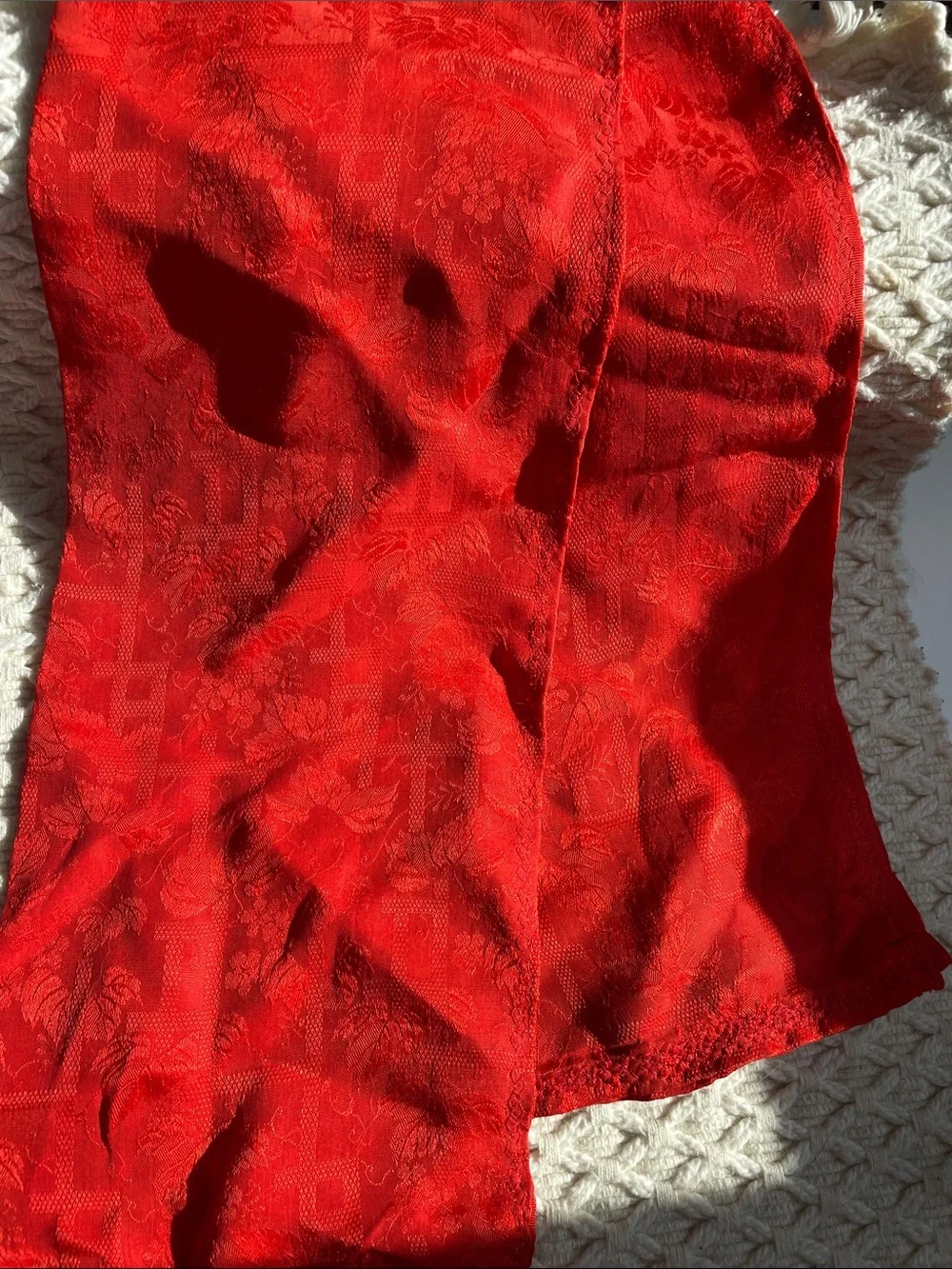 VTG SILK JACQUARD SCARF